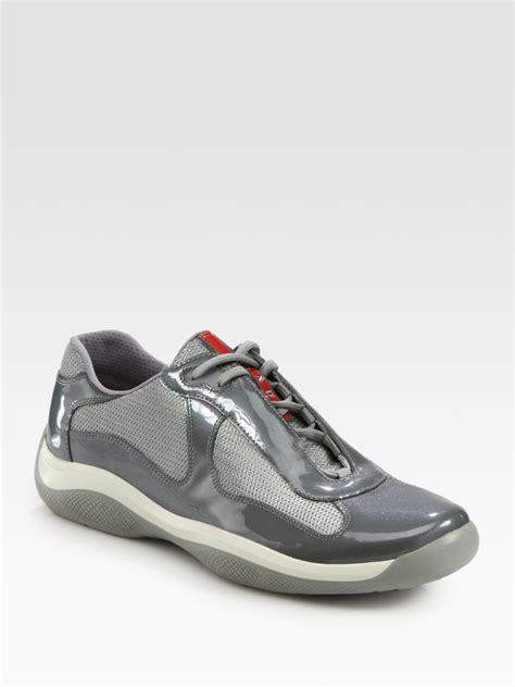 prada americas cup sneakers grey